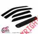Wvs-fexc0305 03-05 Generic Window Visors Sun Rain Guards Sunroof 5pc Jdm Outside Mount Visor Top Deflector Combo Ford Excursion 4drs
