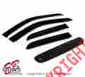 Wvs-aa60513 05-11 Generic Window Visors Sun Rain Guards Vent Shade Outside Mount Visor Sunroof 5pcs Combo Audi A6