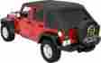 56805-35 07-15 Bestop Classic Trektop Jeep Wrangler Unlimited Tint Windows Black Diamond