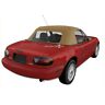 10-18-mia-004 Mazda Miata Convertible Top Tan Plastic Window New