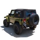 10-40-jk10709-35 Sierra Offroad Jeep Wrangler Dr Jk Soft Top Black Twill