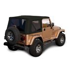10-40-tj19702-21 Sierra Offroad 1997-2002 Tj Jeep Wrangler Upgraded Black Sailcloth Soft Top W Tinted Windows