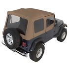 13724.37 Rugged Ridge Soft Top New Tan Jeep Wrangler 804314173265