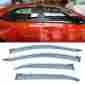 Cstv-007t 14-16 Custom New Chrome Trim Sun Rain Guard Vent Shade Window Visors Fit Toyota Corolla