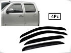 1465-fjwv Unbranded For Gmc Sierra Crewcab Smoked Window Visor Wind Deflector
