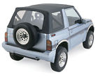 1988.94 Top 98715 Rear Clear Sidekick Windows Suzuki Black Soft Replacement