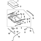 204-780-00-98 Genuine Oem Sunroof Glass Seal