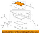 20814007 Gm Oem Sunroof-weatherstrip Seal