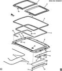 20945785 Guides Sunshade 2010-12 Sunroof Gm Oe Caddy Srx