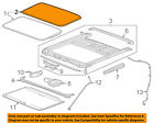 22815954 Gm Oem-sunroof Glass Seal