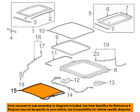 22859425 Gm Buick Oem Lacrosse Sunroof Sun Shade Cover