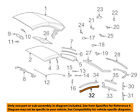 2307900598 Mercedes Oem Amg Retractable Seal Left