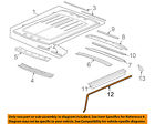 25868657 Gm Hummer Oem Seal Left