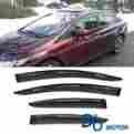 Da-94462 4-door D O Motor 4pc Fit 12-15 Civic Sedan Smoke Sun Rain Guard Vent Shade Window Visors