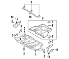 4f0-863-822-d Audi Genuine Oem Rear Deflector