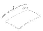 51-13-7-341-891 Bmw Genuine Oem Roof Molding Left Painted White