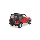 51698-01 Bestop Soft Top Sunrider Polymer Cloth Black Jeep Wrangler Each