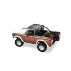52542-01 Bestop Soft Top Traditional Bikini Polymer Cloth Black Ford Bronco