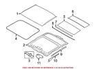 54107268971 Genuine Bmw For Sunroof Seal Left Outer