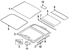54107274163 Bmw Genuine Oem Glass