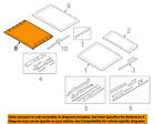 54137386999 Bmw Oem Sunroof Sun Shade Cover