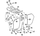 62220-48052-b1 Lexus Genuine Oem Wndshld Plr Trim