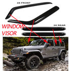 646263977200 Ediors Fit Jeep Wrangler Door Window Visor Rain
