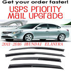 646263978634 Ghostridermotor Black Window Visors Fit Hyundai Elantra Sedan