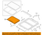 6h6z54519a02ab Ford Lincoln Oem Mkz Sunroof Sun Shade Cover