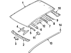 73260-1aa0a Nissan Genuine Oem Roof Bow