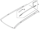 73820-3ka0a Nissan Genuine Oem Roof Rail