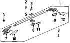 75276sx0j01 Oem Cover Genuine Rail Assy Honda