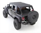 761335 Smittybilt Soft Top Tonneau Cover Vinyl Black Diamond 631410091861