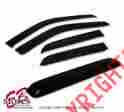 Wvst2-gmck357986 79-86 Generic Window Visors Sun Rain Guards Sunroof Vent Shade Outside Mount Visor Type 2 5pc Gmc K3500 Pickup