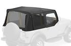 79123-01 Bestop Sailcloth Replace Top Jeep Wrangler Yj Tinted Windows Black