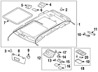 83341sg000lo Subaru Genuine Oem Sunroof Switch