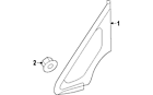 86190a7020 86190 A7020 Kia Genuine Oem Fixed Glass