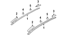 87270-1d000 Kia Genuine Oem Roof Rack