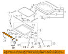 8t0877307qs8 Audi Oem Quattro Sunroof Sun Shade Cover