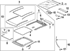 8v5877071a Audi Genuine Oem Sunroof Glass