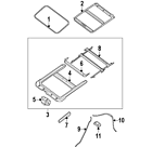 91210-jb11a Nissan Genuine Oem Sunroof Glass