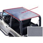 Buybest1 93011 Steel Horse Automotive Island Topper Grey Fits Jeep Wrangler