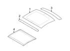 9r3z63519a02aa 9r3z63519a02ad Ford Brand New Genuine Oem Sunroof Cover