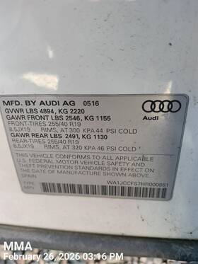 Audi 628.au1c16 Q3 2016 Roof Motor 10643994