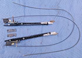 54121906711 Bmw E30 318i 323 325e Oem Sunroof Gate And Guide Cable Slide Rail Set L&r Ft83-84