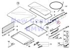 Bmw54107278144 Bmw Genuine Panorama Roof Mounting Parts Rear Mechanism Glass Cover