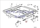 Bmw54128119095 Bmw Genuine Sliding Lifting Roof Frame Left Control Rail