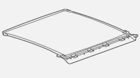 22926559 Cadillac 2015 Cts New Oem Sunroof Shade