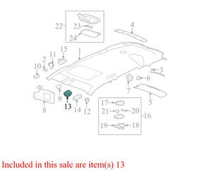 15234114 Chevrolet 2007-2011 Hhr Sunroof Switch With Bezel Used Oem