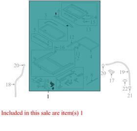 95468976 Chevrolet 2007-2011 Aveo Sunroof Assembly Used Oem